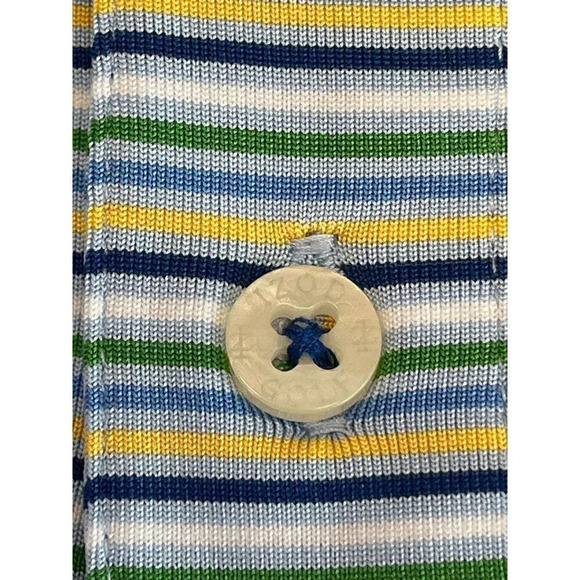 IZOD GOLF With Stretch Mens Size XL Blue/Green Short Sleeves Top Style: 481224 - Picture 5 of 13